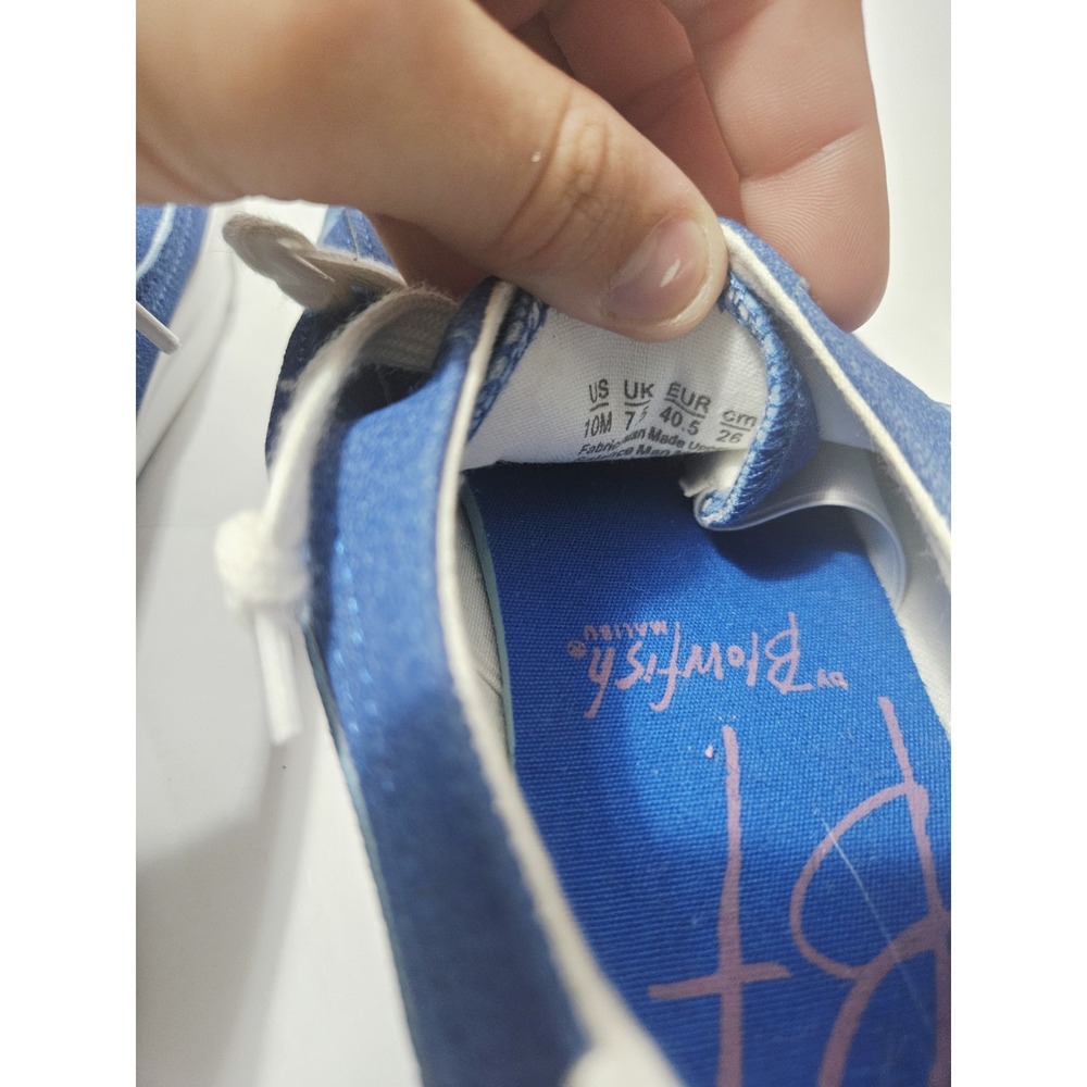 Blowfish Malibu Blue And White Sneakers Women's Size 10M Casual - Picture 8 of 9